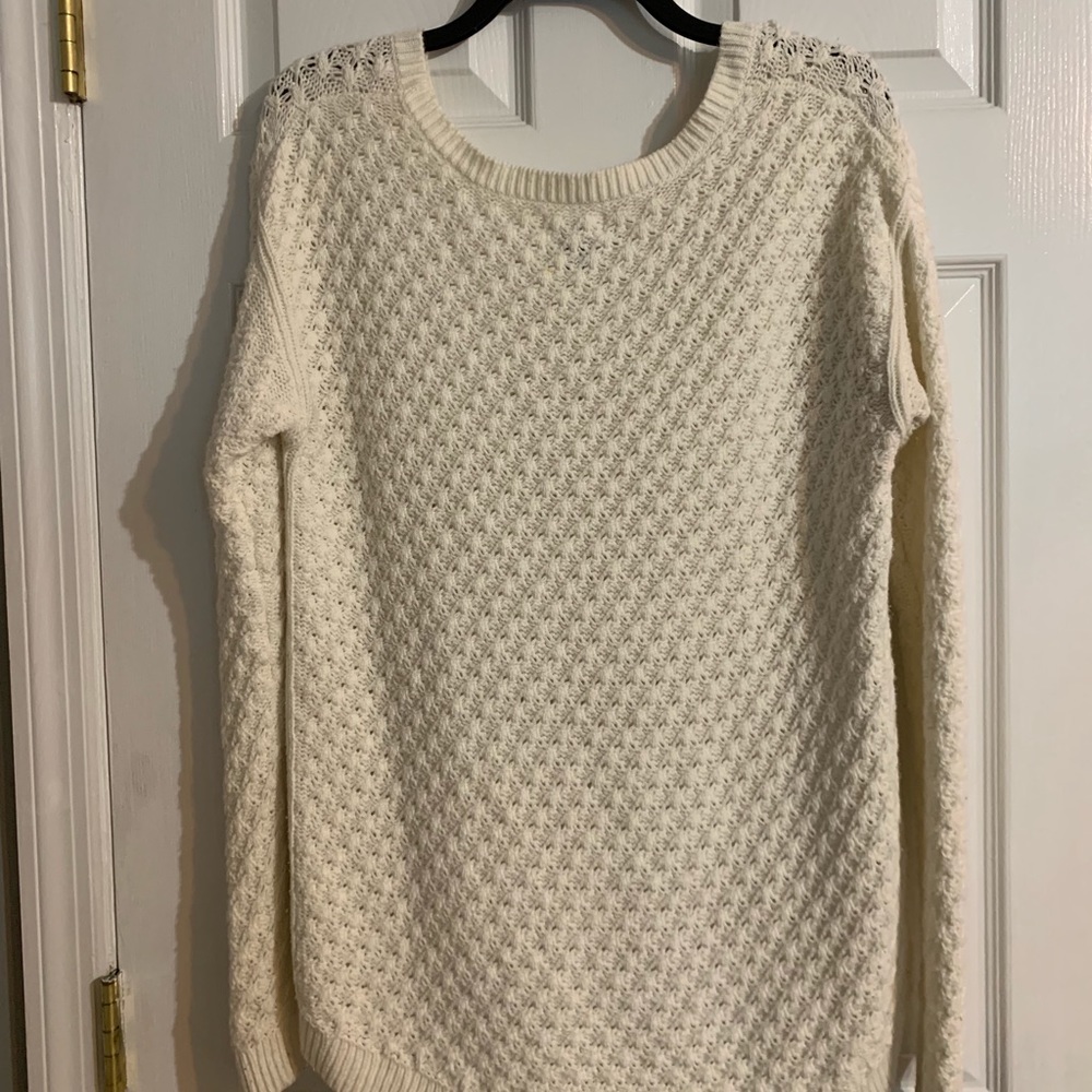 White Knitted Sweater